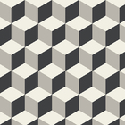 Papel De Parede Painel De Televisão Cubos 3d Preto E Cinza