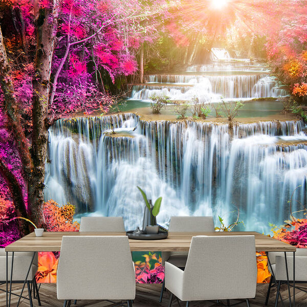 Papel De Parede Paisagem Cachoeira Natureza Sala Painel - 014