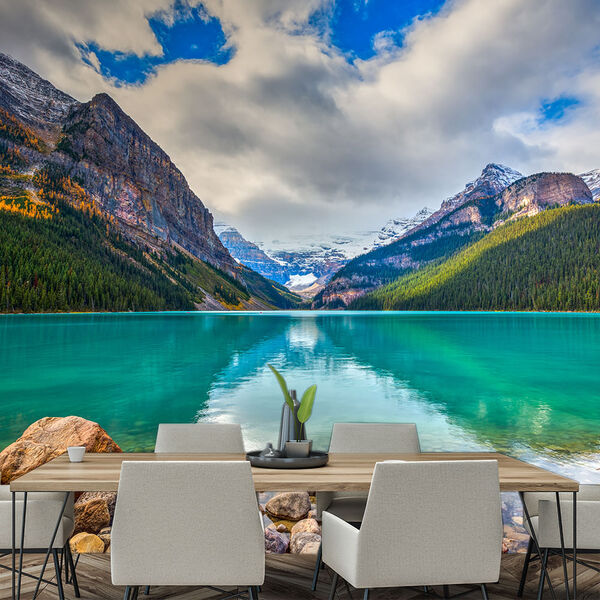 Papel De Parede Paisagem Lago Natureza Sala Painel - 048pcp