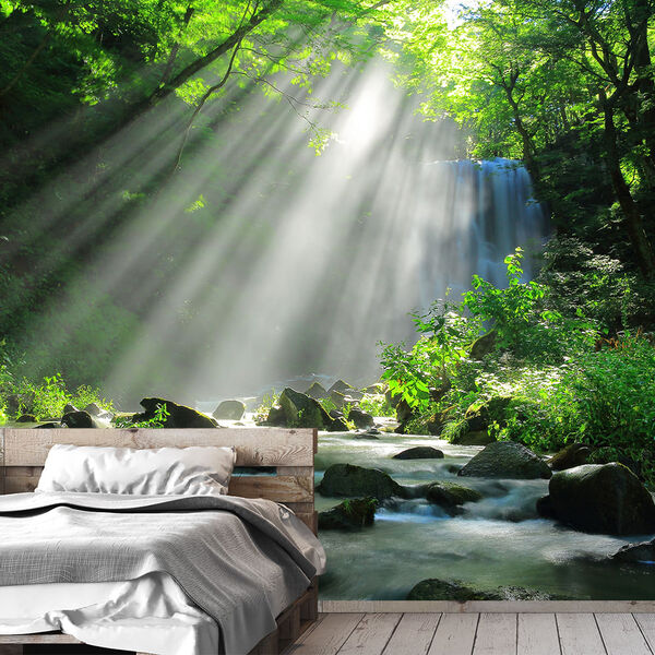 Papel De Parede Paisagem Rio Natureza Sala Painel - 015pcp