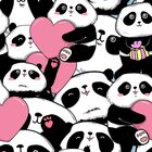 Papel De Parede Panda Coração - 0 50 X 2 50 Metros