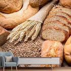 Papel De Parede Pão Padaria Massa Trigo Sala Adesivo - 417pcm