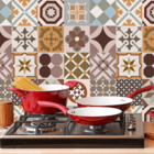 Papel De Parede Para Cozinha Azulejo Português Lavável N4479