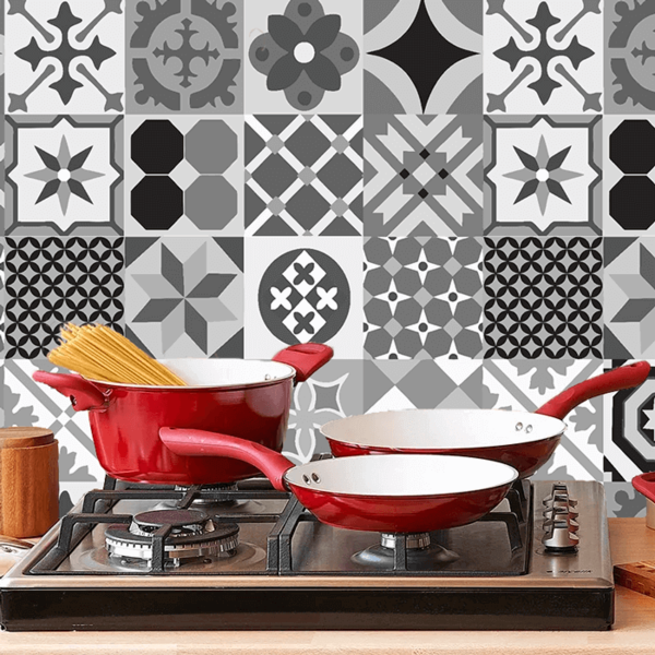 Papel De Parede Para Cozinha Azulejo Português Lavável N4716