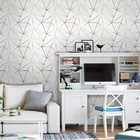 Papel De Parede Para Quarto Casal E Sala Cinza Fio Prata 15m