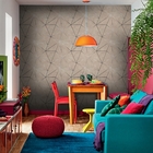 Papel De Parede Para Quarto Casal E Sala Rose Fio Prata 3m