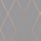 Papel De Parede Para Quarto Sala Diamond Xadrez Gray