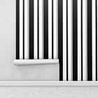 Papel De Parede Para Quartos E Sala Listrado Em Tons Preto E