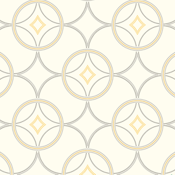 Papel De Parede Para Salão Com Desenhos Pontilhados