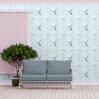 Papel De Parede Pássaro Azul Papel De Parede Rolo 0,51cm 10m