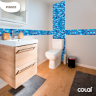 Papel De Parede Pastilha Azul Piscina