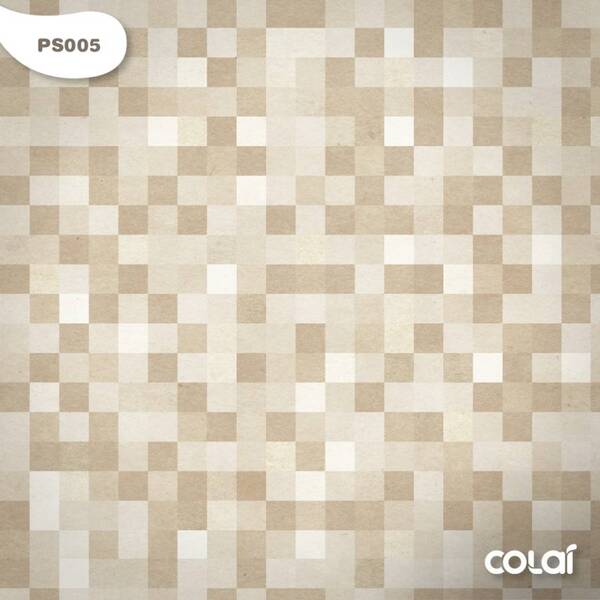 Papel De Parede Pastilha Cozinha E Banheiro  Bege 3m