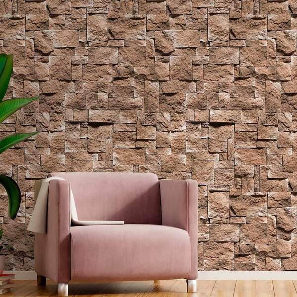 Papel De Parede Pedra Modelo 35-60x300cm
