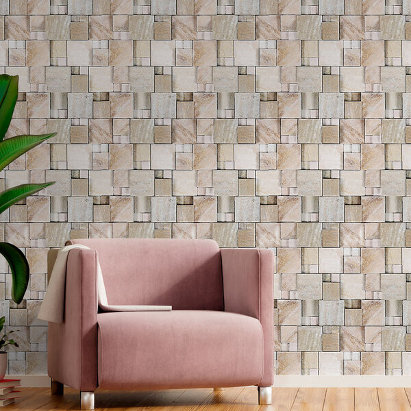 Papel De Parede Pedra Modelo 45-60x300cm