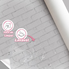 Papel De Parede Pedra Tijolo Branco