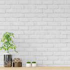 Papel De Parede Pedra Tijolo Branco