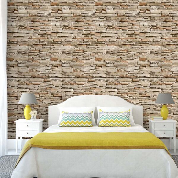 Papel De Parede Pedras Canjiquinha 05 - 0 50 X 2 50 Metros