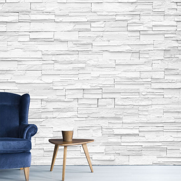 Papel De Parede Pedras Canjiquinha Rustico Sala Adesivo - 253