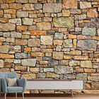 Papel De Parede Pedras Canjiquinha Rustico Sala Adesivo - 259