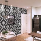 Papel De Parede Pedras Capa Do Anúncio - Arabesco Preto Com C