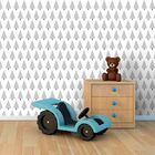 Papel De Parede Pinheirinho Gray - 0 50 X 3 00 Metros