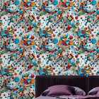 Papel De Parede Pintura 3d Decorativa Arte Bolas Coloridas Co