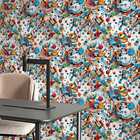 Papel De Parede Pintura 3d Decorativa Arte Bolas Coloridas Co