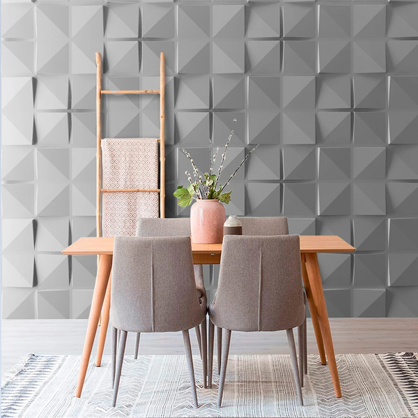 Papel De Parede Placa Painel 3d Decorativo Blocks 20 Peças (5