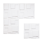 Papel De Parede Placa Painel 3d Decorativo Squares 20 Peças (