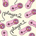 Papel De Parede Players Pink - 0 50 X 2 50 Metros