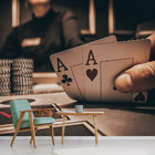 Papel De Parede Poker Salão De Jogos Cartas Sala Painel - 168