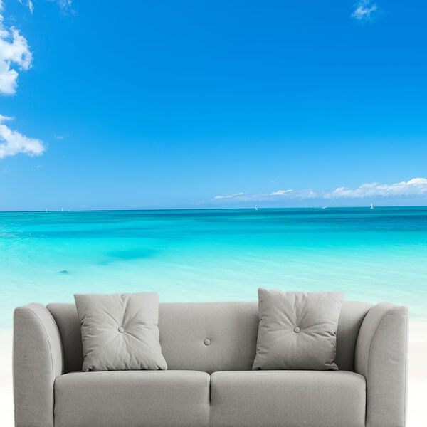 Papel De Parede Praia Paisagem Mar Natureza Sala Adesivo - 10