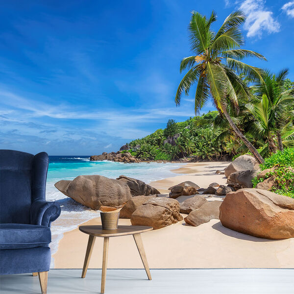 Papel De Parede Praia Paisagem Mar Natureza Sala Adesivo - 11