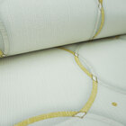 Papel De Parede Prata E Dourado 3D Estampa Argolas 14m²