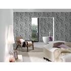 Papel De Parede Preto E Branco Base Tnt/acabamento Vinílico 5