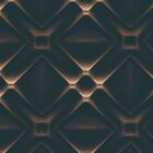 Papel De Parede Preto Geométrico Lavável 3d Texturizado 14m²