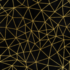 Papel De Parede Preto Gold Geométrico Auto Colante Liso 18m