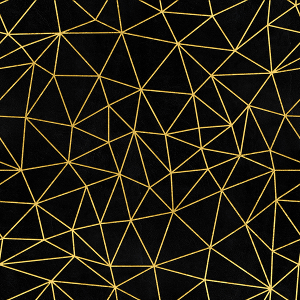 Papel De Parede Preto Gold Geométrico Auto Colante Liso 18m