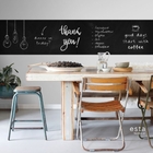 Papel De Parede Preto Italiano Lousa Quadro Preto Quarto