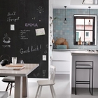 Papel De Parede Preto Italiano Lousa Quadro Preto Quarto