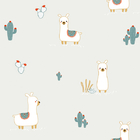 Papel De Parede Pronta Entrega - Lhama