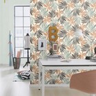 Papel de Parede PVC Folhagem Verde e Cobre 0,53x10,05m Rasch