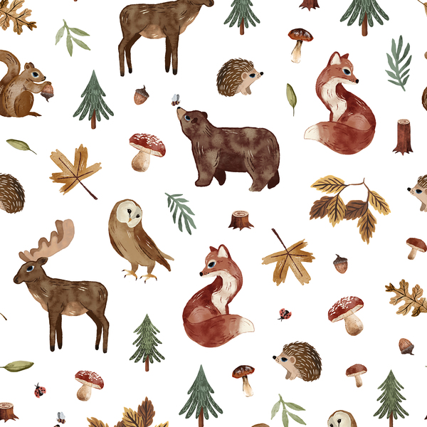 Papel de Parede PVC Infantil Bosque 0,53x10,0cm Muse