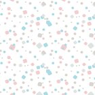 Papel De Parede Quadrados Azul Cinza E Rosa 2,70x0,57m