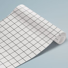 Papel De Parede Quadriculado Branco 59x300cm