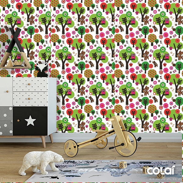 Papel De Parede Quarto Bebê Infantil Balão