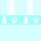 Papel De Parede Quarto Bebê Infantil Ursinho Príncipe