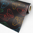 Papel De Parede Quarto Gamer Controles Xbox 10,0m