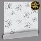 Papel De Parede Química Gray - 0 50 X 3 00 Metros