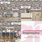 Papel De Parede Raposa Infantil Decorativo Aquarela Marrom La